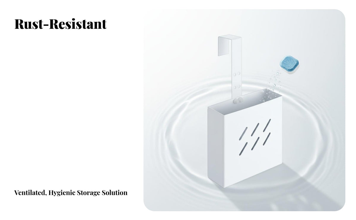 Toilet tanks Cleaner Holder Easy Installation Universal Fit Lavatory Accessory