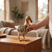 Duck Figurine Textured Duck Statue Realistic for Teachers, Photography, Classroom