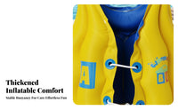 Two Air Chambers Buoyancy Swim Instructor Buoyant Toddler Swim Aid Thickened PVC Material for Toddlers, Beginners, Beach, Lake, Vacation