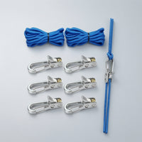 Braided Rope Tensioner with Locking Buckle Metal Rope Tightener with Buckle Secure Hardware Versatile for Travelers