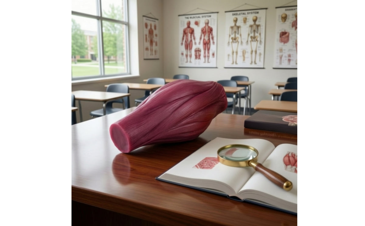 Textured Muscle Tissue Model Anatomical Human Muscle Model Realistic Detailed for Teachers, Students, Fitness Trainers, Classroom, Laboratory, Desk Display