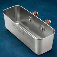 Rail Mounted Box Smooth Stainless Box Easy to Clean Marine Angling Supplies for Yacht Railing