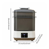 Hot Air Drying Baby Bottle Sterilizer and Dryer Quiet Operation Electric Steam Sterilizer for Babies, Newborns