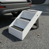 Folding Pet Stairs No Assembly Required Foldable Pet Stairs Lightweight for Car