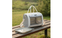 Reptile Travel Carrier with Viewing Window Soft-Sided Reptile Carrier Bag with Shoulder Strap Portable Breathable for Vet Visits
