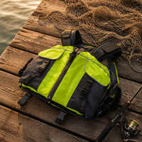 Adjustable Life Jacket with Zipper Buoyant Beetle Style Life Vest Padded Buoyancy Aid Lightweight for Adults, Anglers, Boating, Rafting, Water Sports, Kayaking