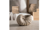 Mineral Conch with Hollow Top Handcrafted Beach Conch Statue Sculptural Decor for Coffee Table