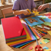 A4 A3 4K Colored Cardstock Paper for Kids Crafts, Thickened Art Paper for Kindergarten and Students