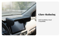 Car Navigation Screen Visor Reflection Deflector Car Navigation Visor Universal Fit for Professional Drivers, Sunny Conditions, Road Trips