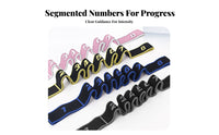 Numbered Stretch Band High 8-Loop Exercise Band Elastic Multi-Loop Stretching Strap for Athletes, Pilates Enthusiasts, Home Gym