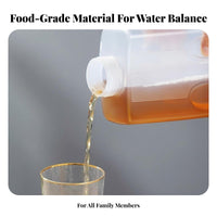 Fridge Door Water Jug Leakproof Pitcher with Lid Leak-Resistant Large Capacity Water Carafe for Families, Refrigerator, Picnic