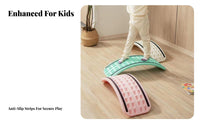 Kids Balance Board Develops Central Strength Children's Wobble Board Indoor Play Equipment Versatile for Kindergarten