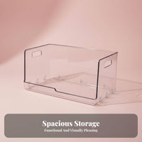 accessibleFront Stackable Box Large Capacity Clear accessibleFront Bin