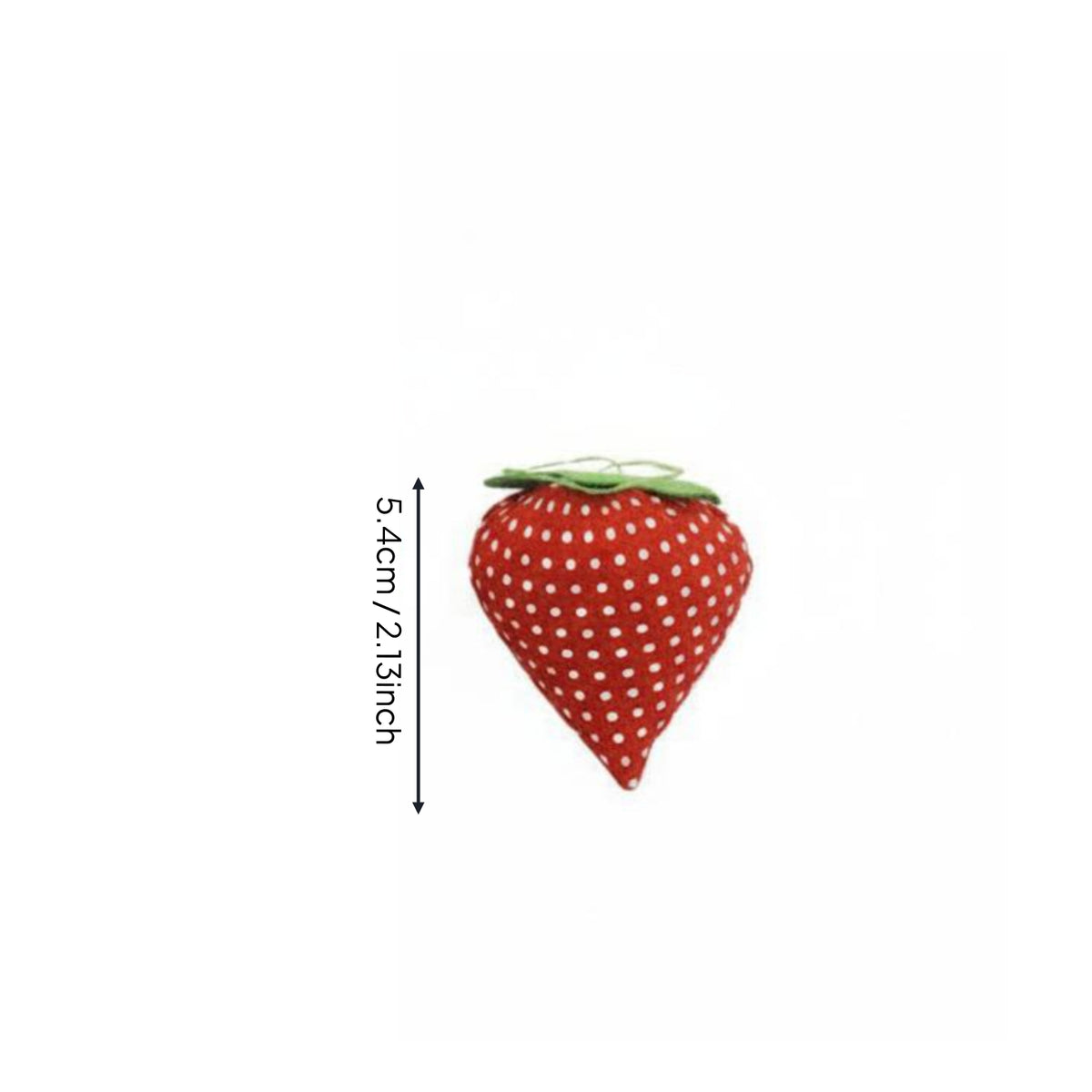 Compact Strawberry Pincushion Lightweight Strawberry Shaped Pin Holder Polka Dot Needle Cushion for Sewers, Crafters, Quilters, Craft Table