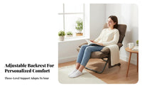 Back Support Foldable Padded Recliner Space-Saving Adjustable Backrest Cushion Lightweight Floor Chair Breathable for Young Adults, Meditators, Bedroom, Dorm Room, Reading Nook, Home Office
