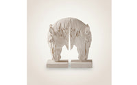 Horse Head Bookends Vintage-Retro Horse Bookends Distressed Decor for Equestrians, Bookshelf, Study