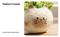 Siamese Cat Succulent Pot Great Gift Idea Cat Shaped Planter Indoor Outdoor Use