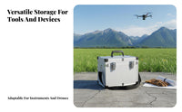 Hard Instrument Case with Foam Multipurpose Portable Drone Carrying Case Aluminum Tool Box Sturdy Duty Portable Tool Box