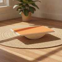 Child Safe Wooden Balance Board Holistic Balance Board with Curved Base Open Ended Toy Splinterwithout Splinters for Children