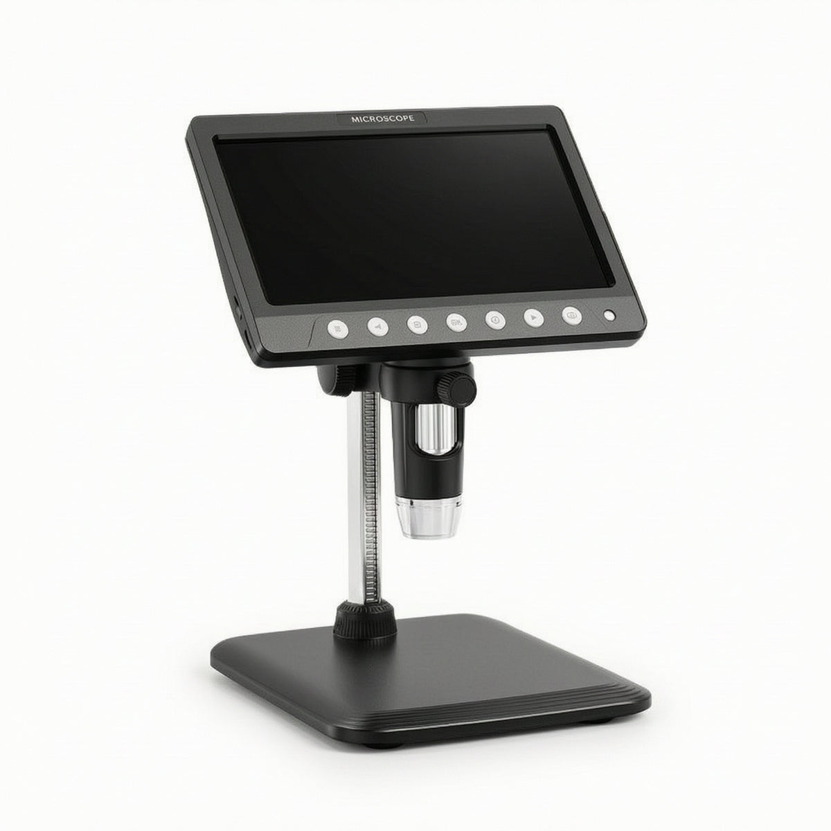 Microscope with Screen 1080P IPS-Type Screen Microscope Bright for Classroom