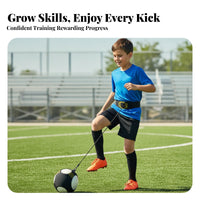 Metal Clip Solo Soccer Practice Aid Passing and Kicking Sports Gear