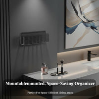 Multi-Section Cosmetic Organizer Space-Saving Multi-Compartment Cosmetic Holder