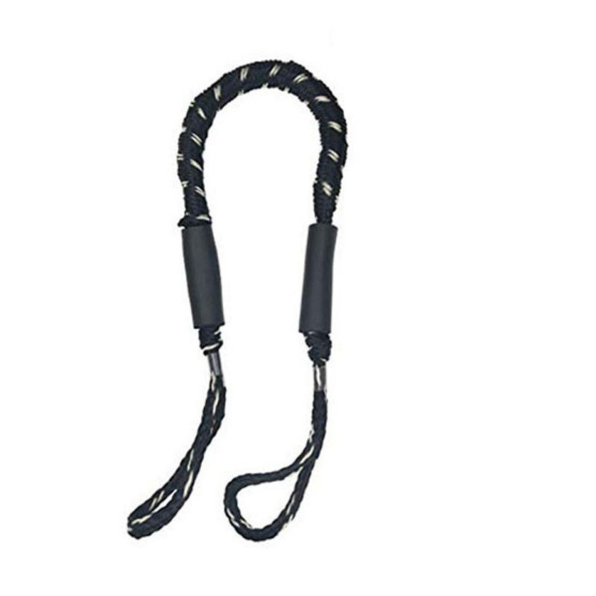 Elastic Bungee Dock Line Marine-Grade Shock Absorbing Boat Rope Long-Lasting Bungee Cord with Loops Abrasion-Resistant for Kayakers