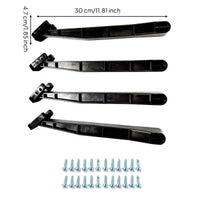 4 Pieces Sturdy Under-Mount Sink Bracket with Screws Rigid Sink Support Bracket Slim Hardware Firm for Kitchen