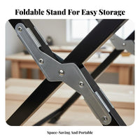 Foldable Miter Saw Stand Adjustable Support Arms Portable Saw Stand Quick Release Mounts Heavy Duty for Woodworkers, Contractors, DIY Enthusiasts, Woodworking, Job Site, Garage