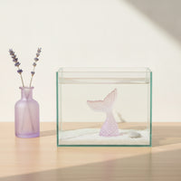 Underwater Habitat Ornament Translucent Aquarium Scene Component Clear Desktop Display Piece for Aquascapers, Bedside Table, Living-Room Shelf