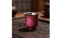 Titanium Teacup Lightweight Titanium Cup Lustrous Tea Bowl for Campers, Camping, Travel