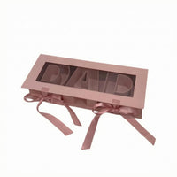 Folding Gift Box Flat Pack Window Gift Box Decorative Top
