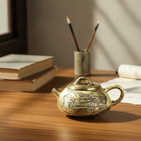 Decorative Teapot Compact Teapot with Lid Loose Leaf Tea Pot for Collectors, Home Decor