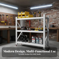 360° Swivel Casters Mobile Shelving Unit with Wheels Multi-Purpose Rolling Storage Rack High Weight Capacity Rolling Utility Shelf Easy Assembly for Warehouse, Workshop, Basement