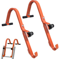 Steel Construction Ladder Hook Stabilizer Shielding Touch Surfaces Stabilizing Rod Ladder Hook Reinforced Joints Tool Support Heavy Duty for Roof Work