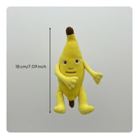 Sound-Making Singing Banana Stuffed Toy Cute Design Funny Banana Keychain Soft and Long-Lasting for Children, Teens, Backpack Decoration