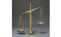 Gold Metal Balance Scale Classic Design Home Decoration for Office