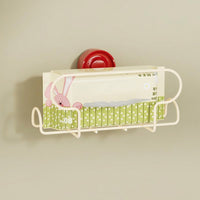 Bedroom and Sink Iron Art Tissue Holder Box for Families, Wall-Mounted Paper Dispenser with Suction Cup for Easy Setup