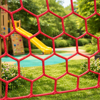 Nylon Fall Prevention Net, Multi-color, For Construction Sites, 1m²
