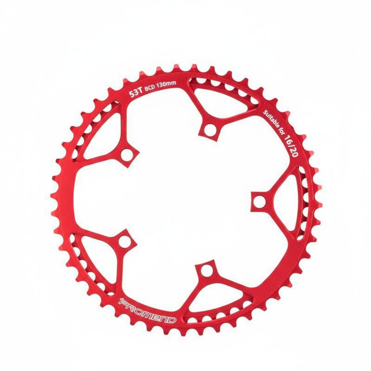 Folding Bike Chainring High-Strength Aluminum Alloy CNC Single Chainring 130 BCD Chainwheel Lightweight Design Anodized Finish
