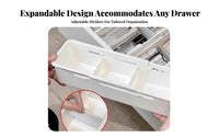 Expandable Drawer Divider adaptable Expandable Divider Tray Easy to Clean
