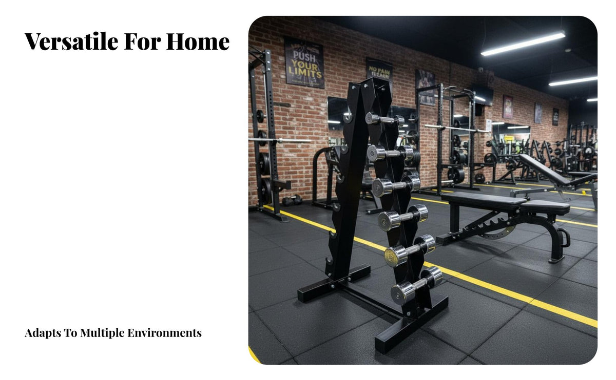 6-Pair Dumbbell Stand Commercial Grade A-Shaped Stand Dumbbell Rack Heavy Duty A-Shape Weight Tree for Home Gym Users, Fitness Enthusiasts