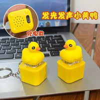 Novelty Animal-Shaped Voice-Activated Light-Up Keychain Pendant