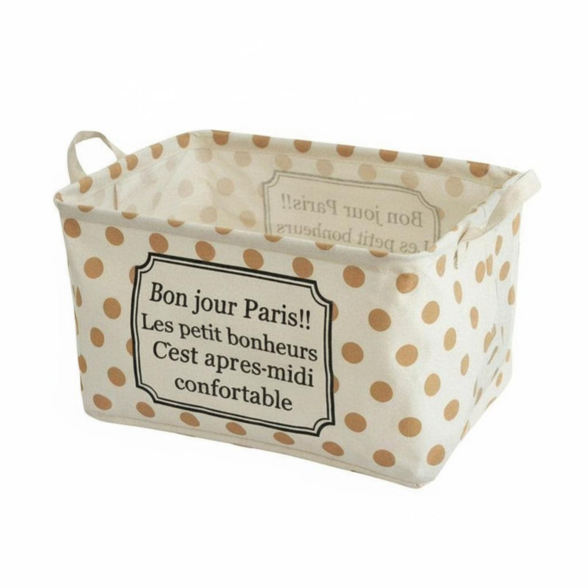 Foldable Cloth tote Collapsible Handled Tote Box Portable for Desktop, Parents