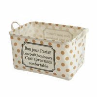 Foldable Cloth tote Collapsible Handled Tote Box Portable for Desktop, Parents