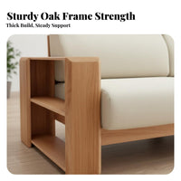 L-Shaped Storage Sofa Nordic aesthetic Sectional Couch Removable and cleanable upholstery Living Room Furniture for Families, Homeowners, Home, Lounge Area