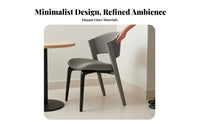 Italian Inspired Design Upholstered High-Back Dining Chair Sturdy Construction Pleated Back Chair Easy to Clean Household Furniture Ergonomic Support for Restaurant Owners, Interior Designers, Hotel Lobby, Reception Area, Kitchen, Living Room