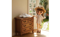Easy to Match Doll Blouse Casual Design Miniature Collared Shirt Compatible with Most Figures 12 Inch Doll Clothes Button Front