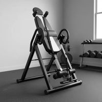 Adjustable Height Home Inversion Table Heavy Duty Frame Inversion Stretcher Foldable Inverted Traction Machine Posture Support for Adults, Living Room