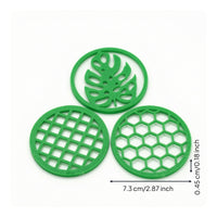 3 Pieces Circular Propagation Covers with Cutouts Flat Cutting Supports for Gardeners